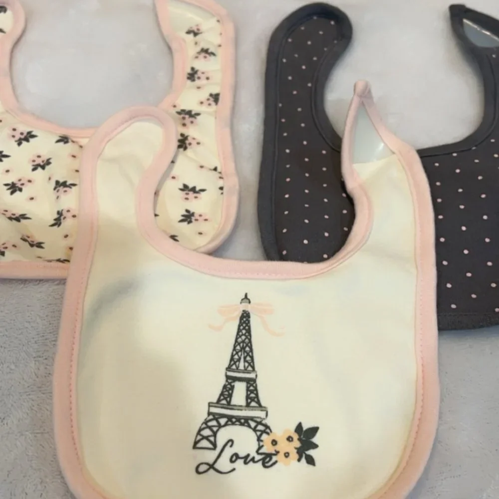 Hudson Baby 3 Pack Baby Bibs NWT